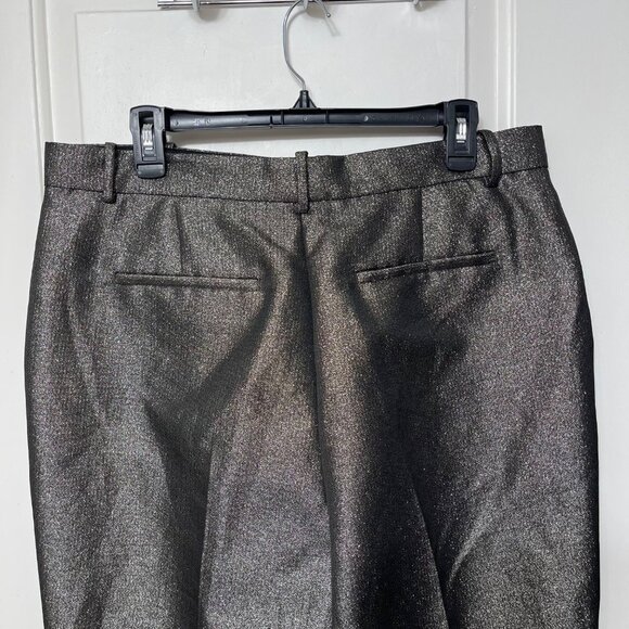 New Reiss Sienna Sparkle Tapered Trousers in Gold Size 12 - Picture 11 of 13